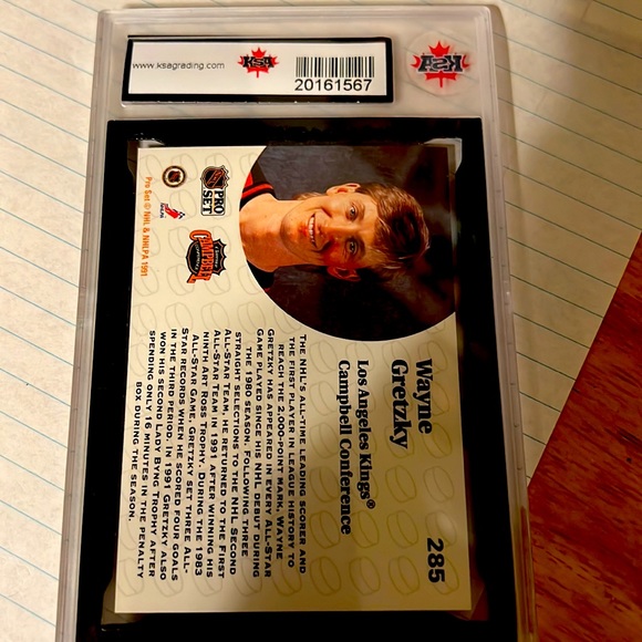 Wayne Gretzky 1991-1992 PRO SET graded 10 mint - Picture 5 of 7